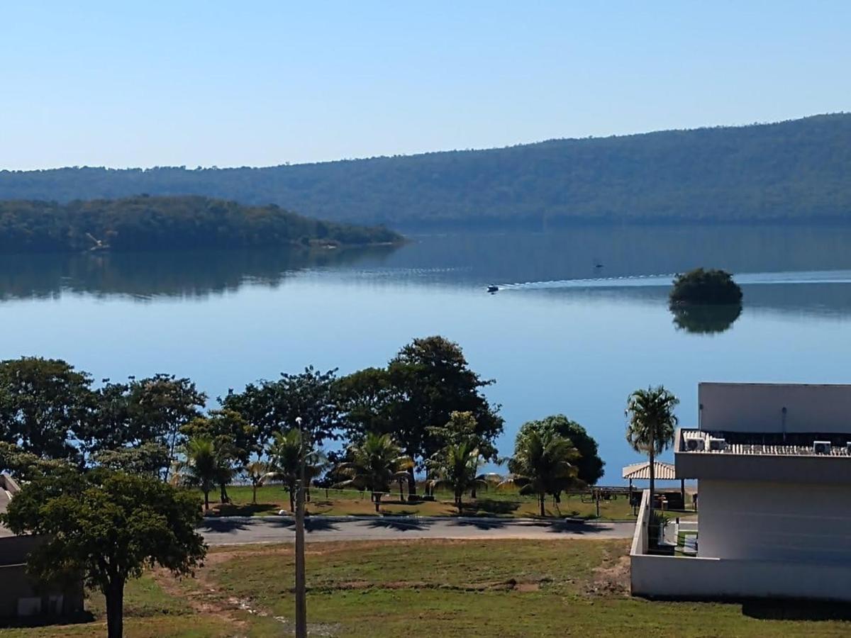Enseada Nautico Apart Flat I Vista Para O Lago Corumba Caldas Novas Eksteriør billede