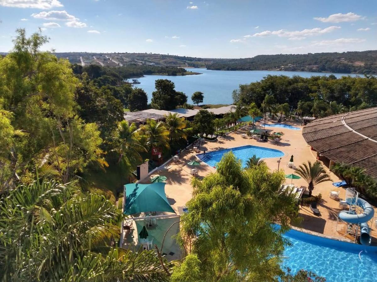 Enseada Nautico Apart Flat I Vista Para O Lago Corumba Caldas Novas Eksteriør billede