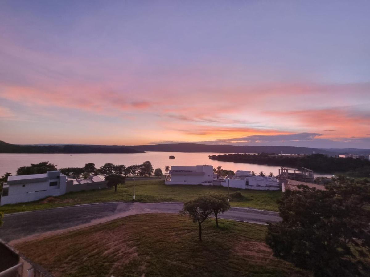 Enseada Nautico Apart Flat I Vista Para O Lago Corumba Caldas Novas Eksteriør billede