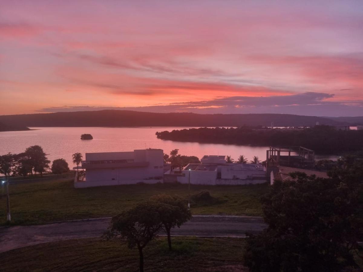 Enseada Nautico Apart Flat I Vista Para O Lago Corumba Caldas Novas Eksteriør billede