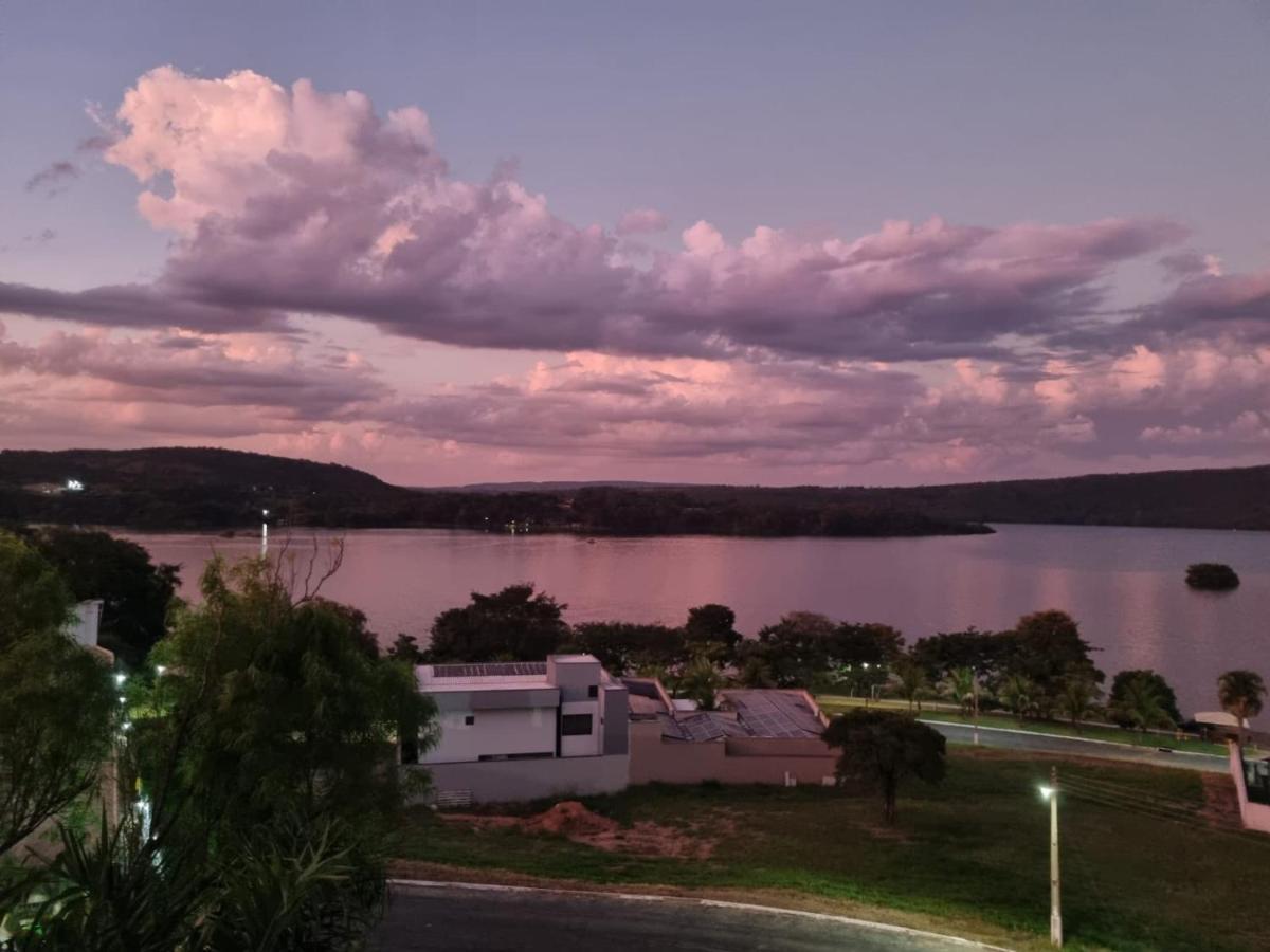 Enseada Nautico Apart Flat I Vista Para O Lago Corumba Caldas Novas Eksteriør billede