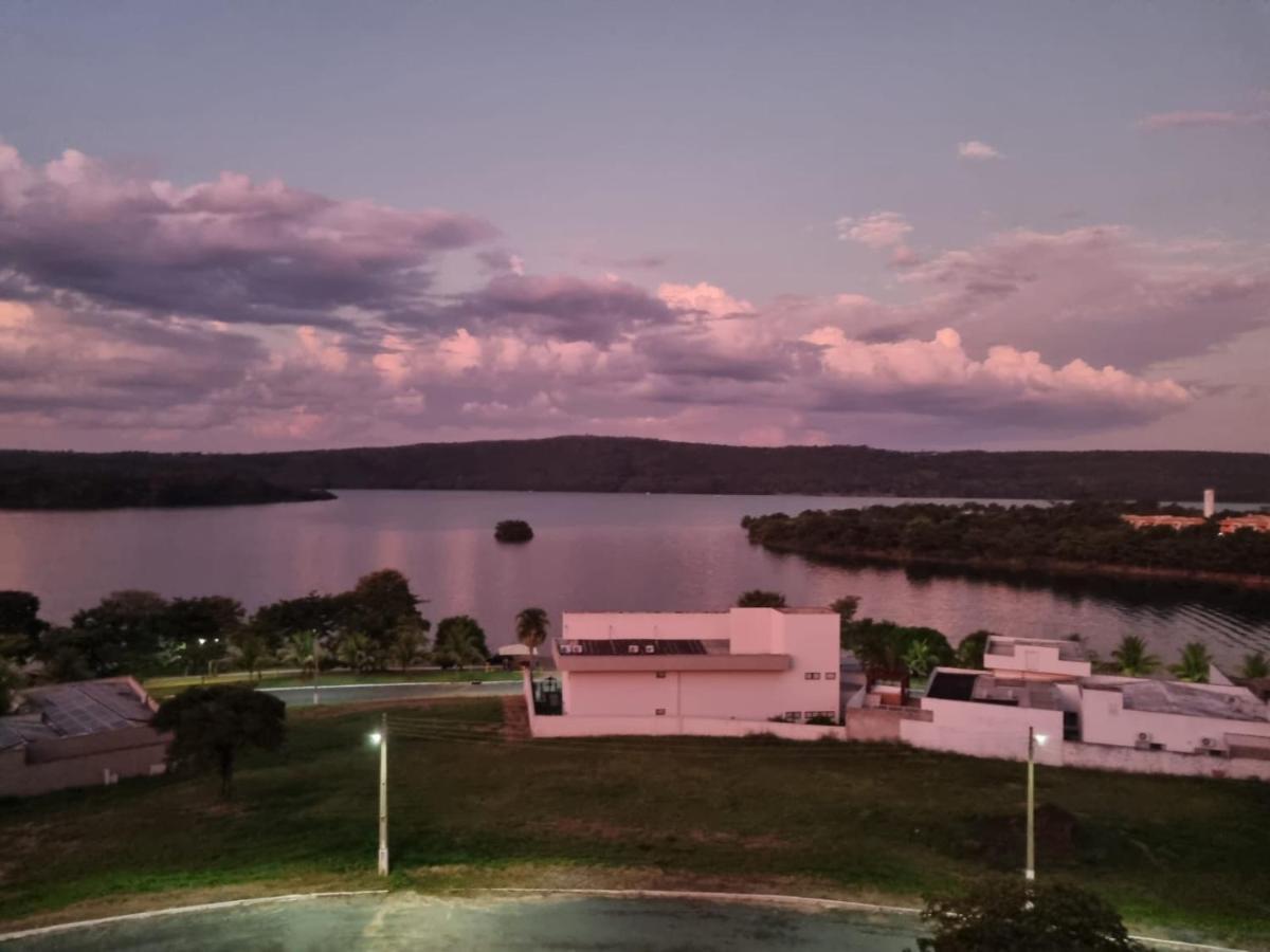 Enseada Nautico Apart Flat I Vista Para O Lago Corumba Caldas Novas Eksteriør billede